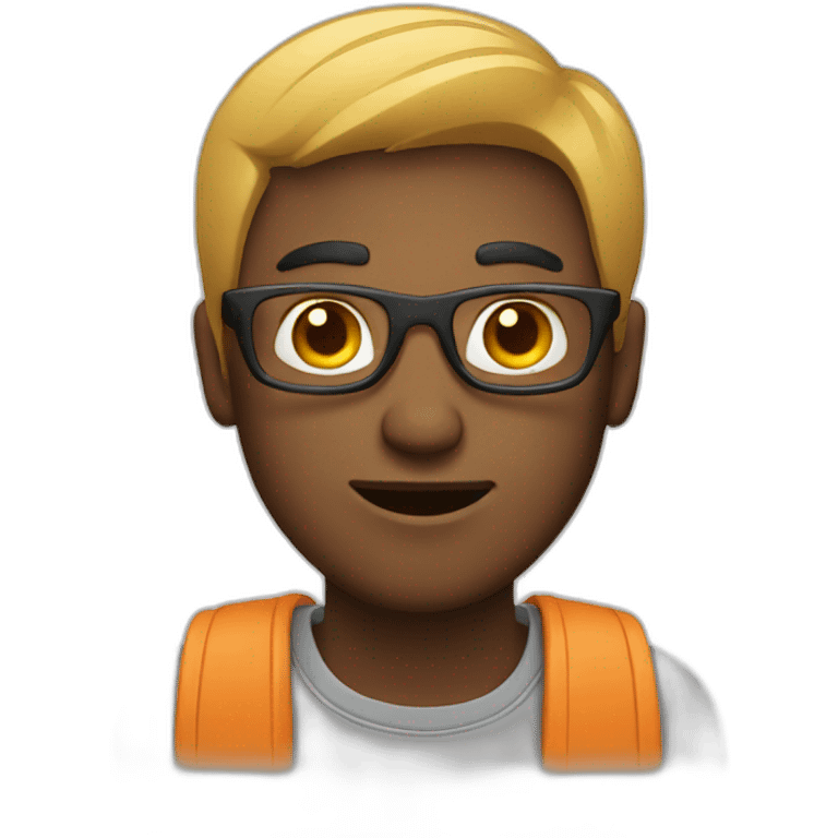 Man at laptop  emoji