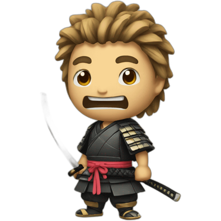 funny samurai emoji