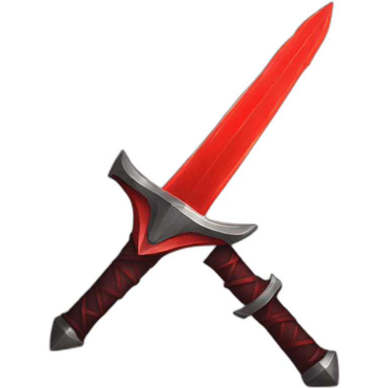 A sword with a red aura emoji