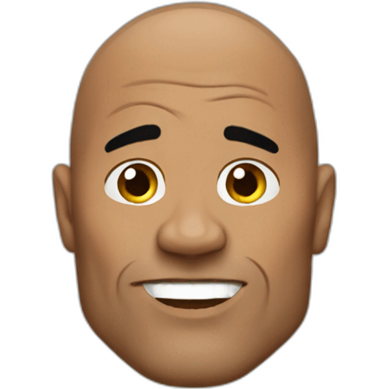 The rock talking emoji