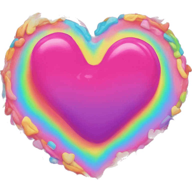 lisa frank heart emoji