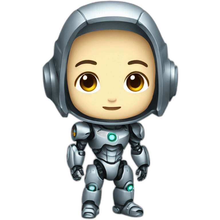 Robot male chibi cute emoji