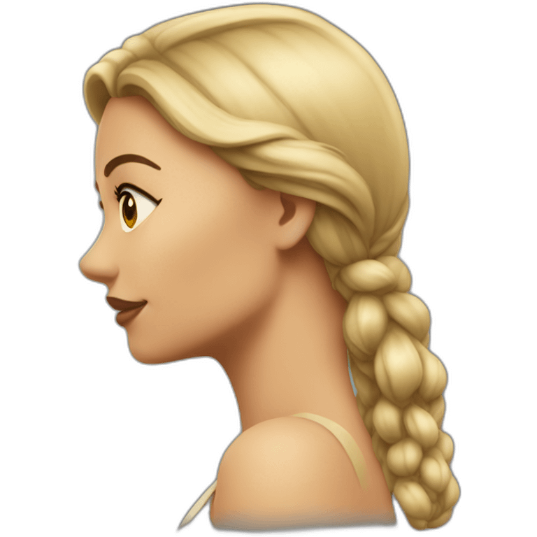 Sexywoman side profile emoji