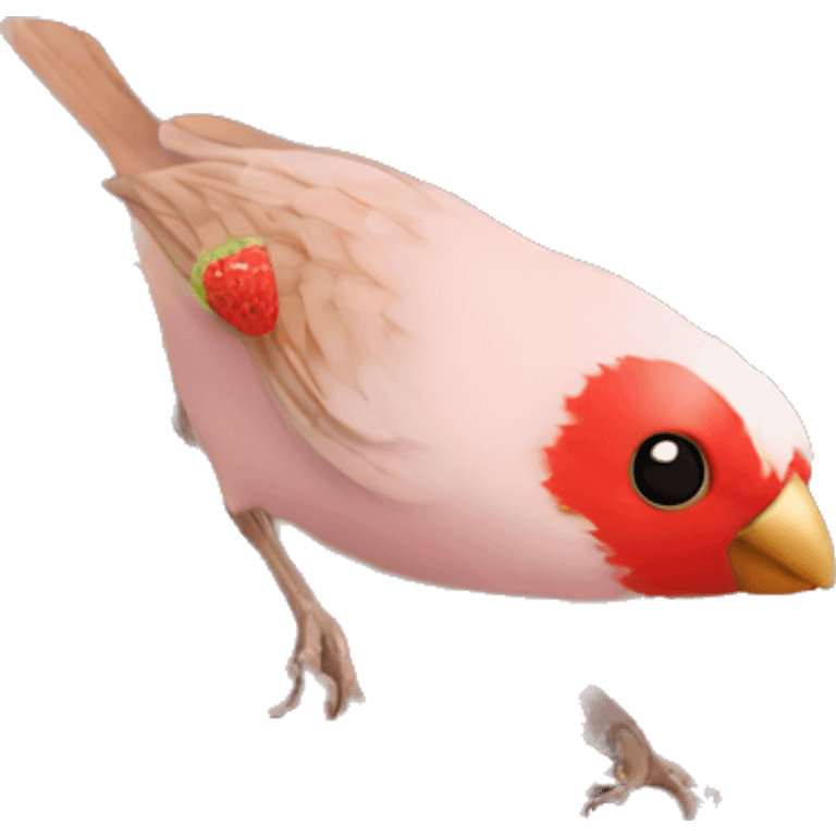 strawberry finch emoji