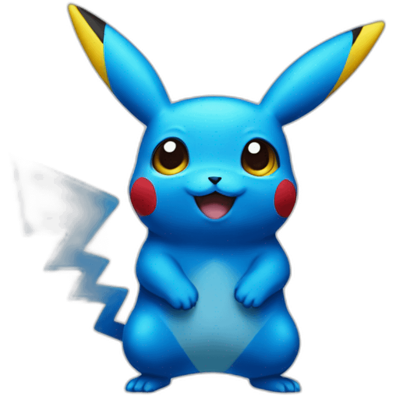 blue pikachu emoji