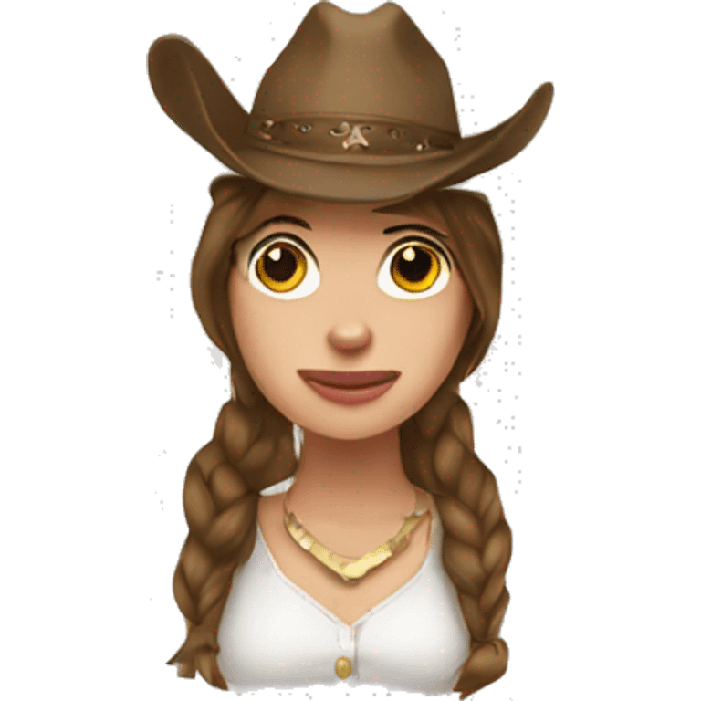 cow girl hat emoji