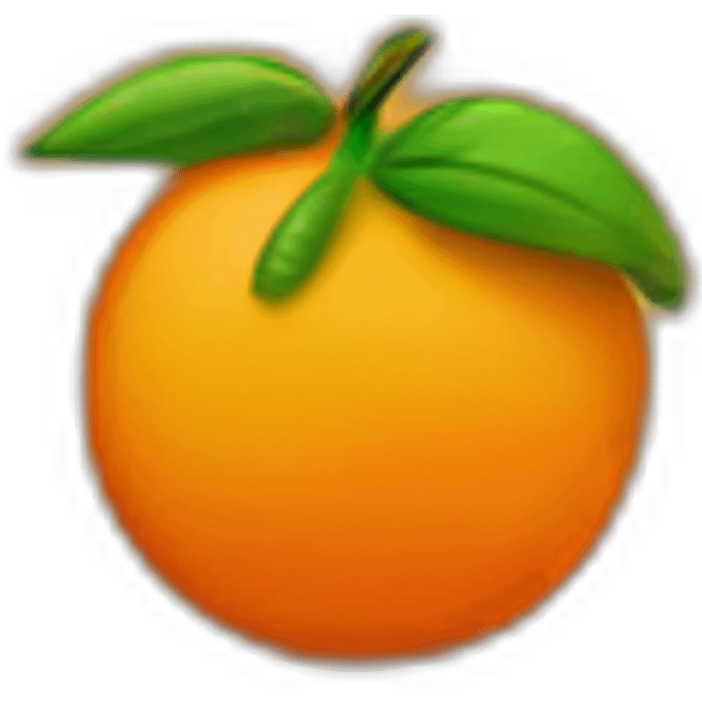 An-empty-orange emoji