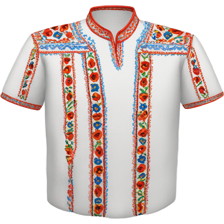 Ukrainian embroidered shirt emoji