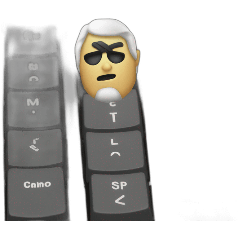 Robber keyboard insert emoji