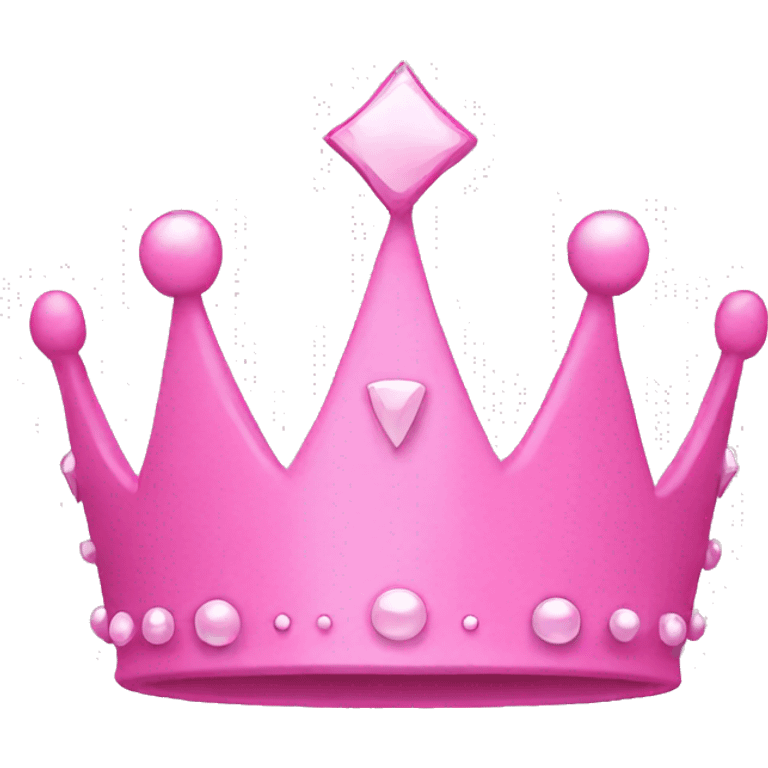 Pink princess crown emoji