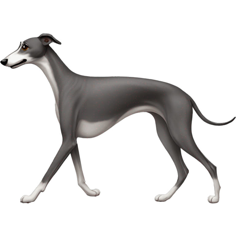 Greyhound walking emoji