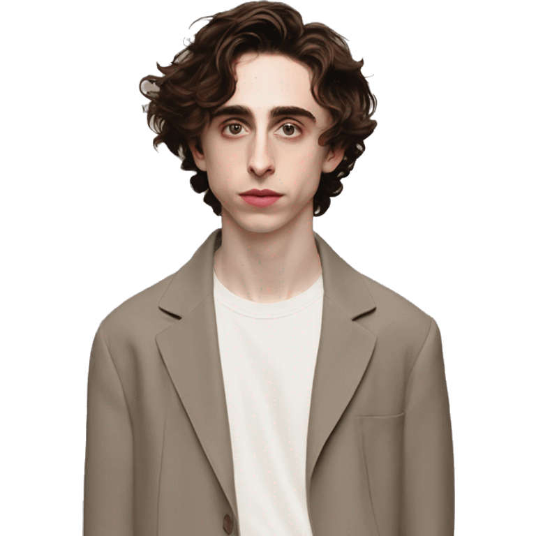 24	Feminine Timothee Chalamet	Androgynous short hair, thrift store fashion	British, actor, artsy	Artsy, philosophical, patient emoji