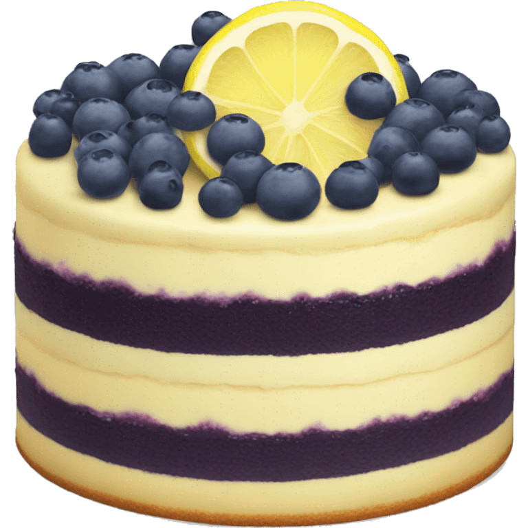 lemon blueberry cake emoji