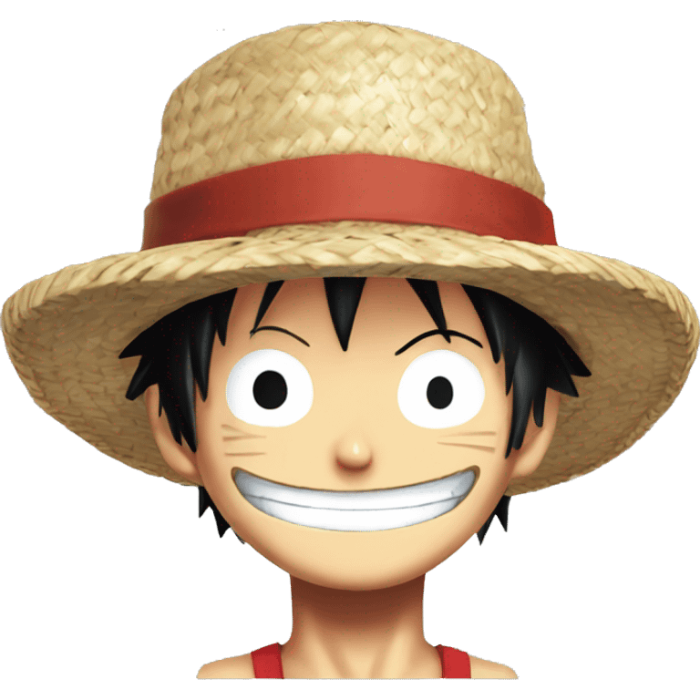 Luffy One Piece Straw Hat emoji