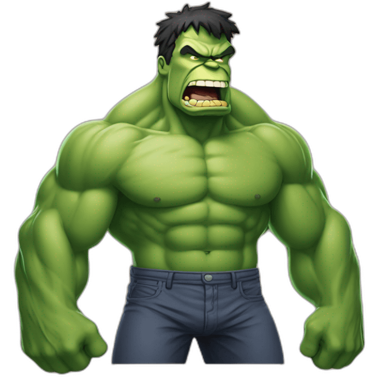 Hulk sur Homer Simpson emoji