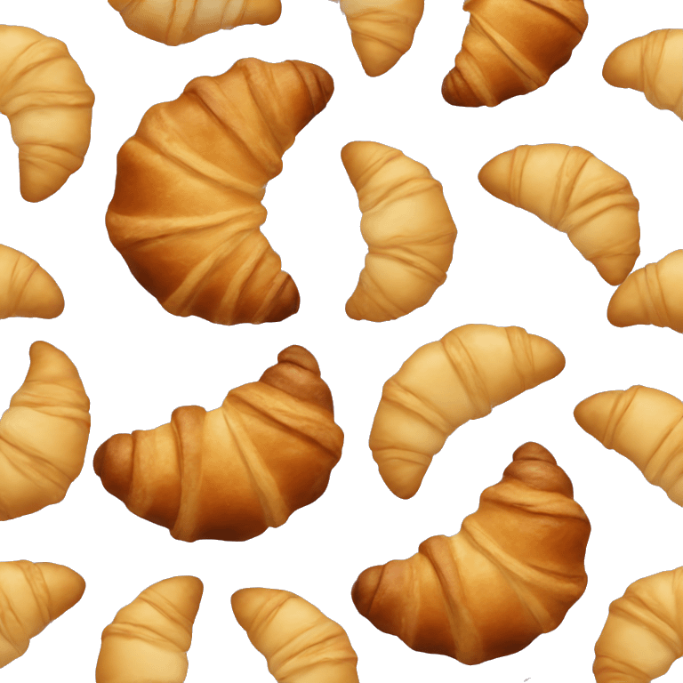 Croissant eating croissant  emoji