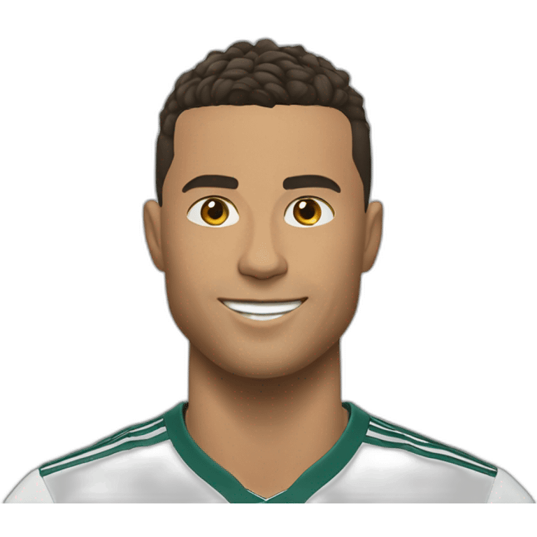 Ronaldo doing siuuuu emoji