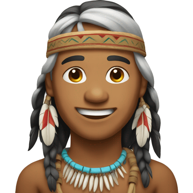 Native American Happy emoji