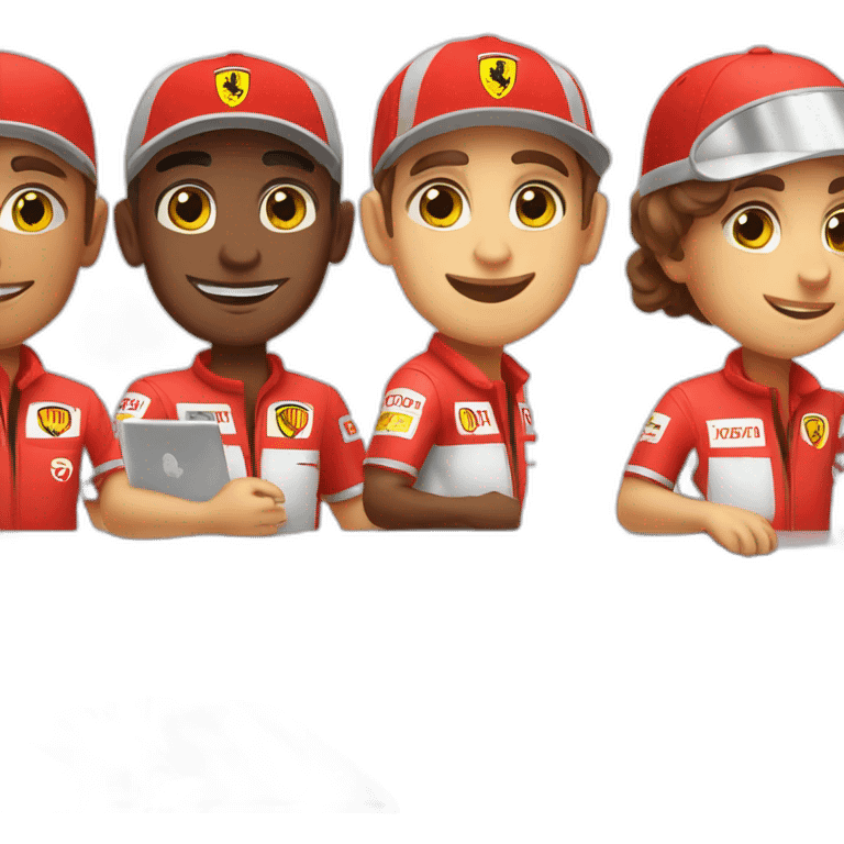 Ferrari Pit crew emoji