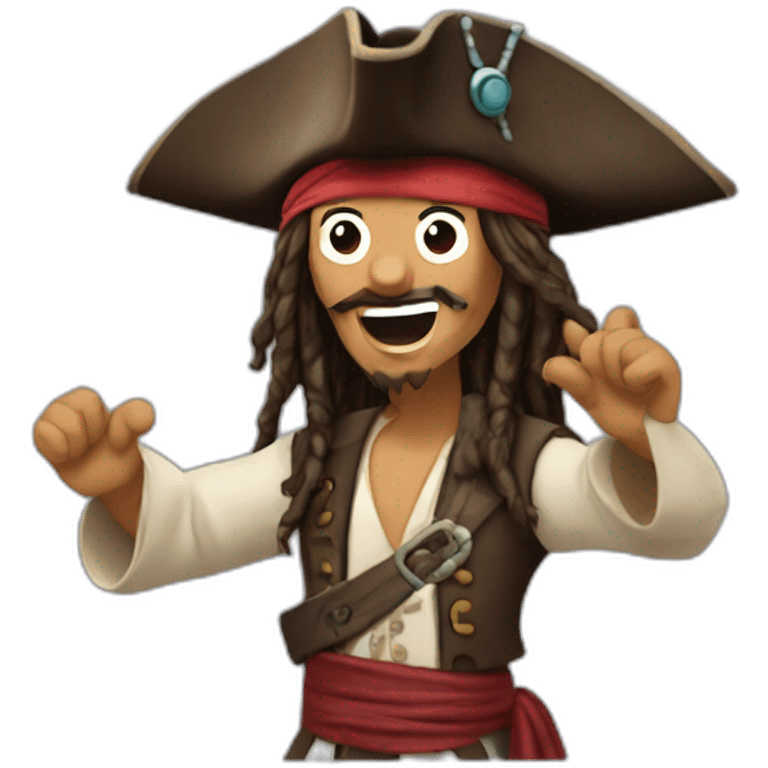 Jack Sparrow dancing emoji