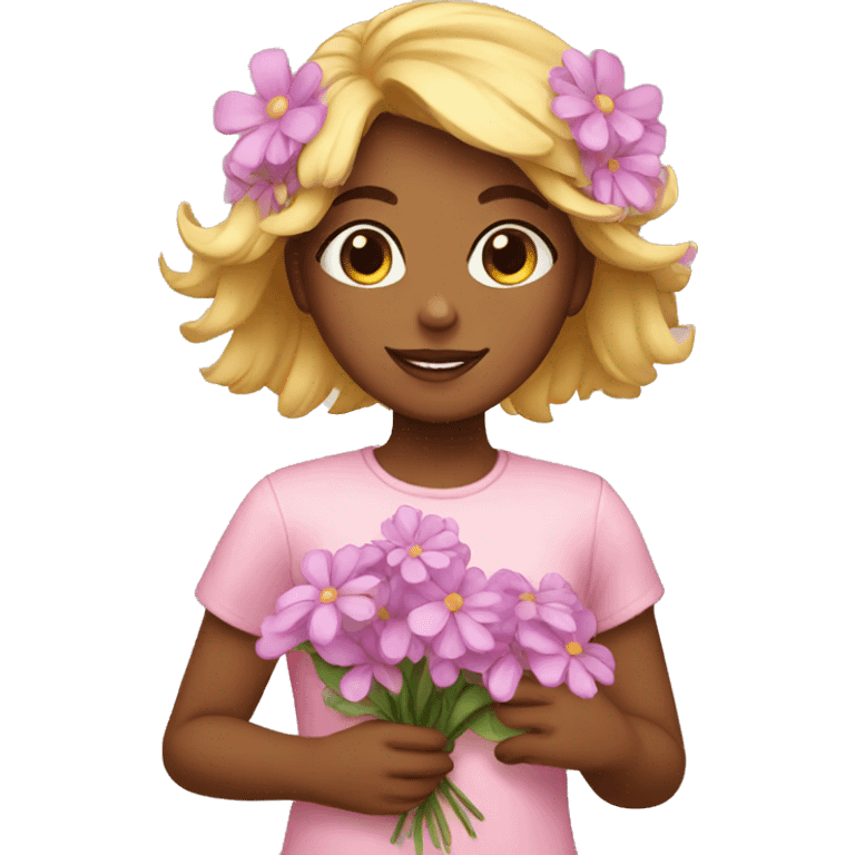 flowers girl emoji