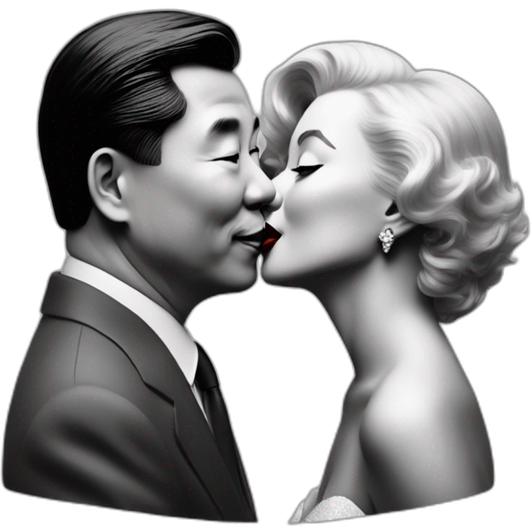 Marilyn monroe kissing xi jinping emoji