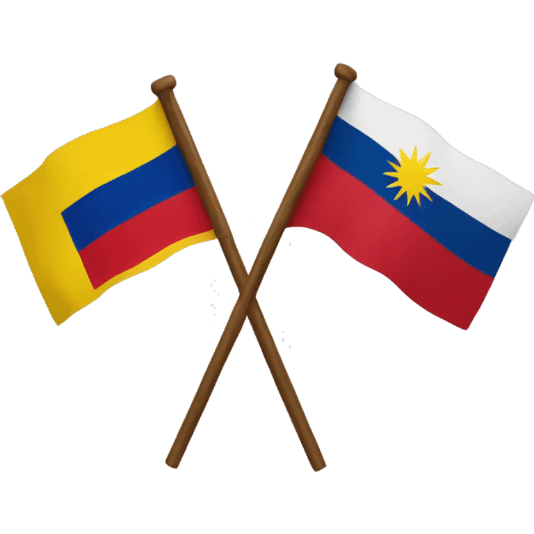 colombian flag and indian flag emoji