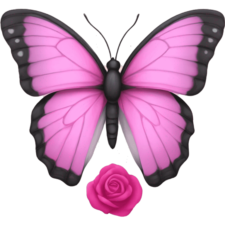 Mariposa rosa emoji