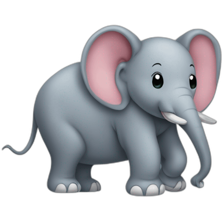 Elefant on a mouse emoji