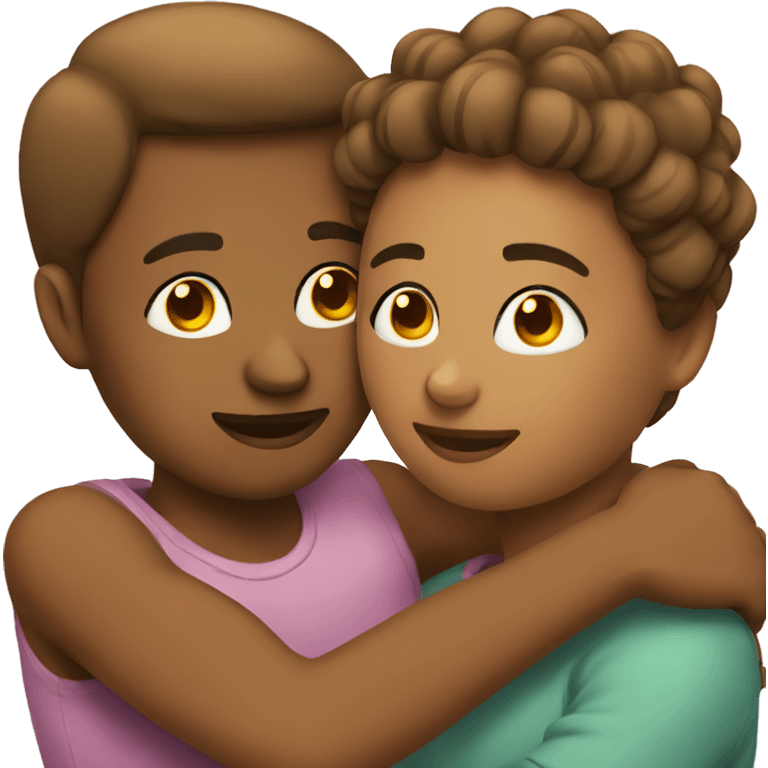 Cuddling couple emoji