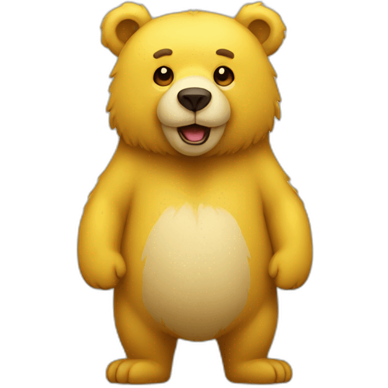 Bear yellow emoji