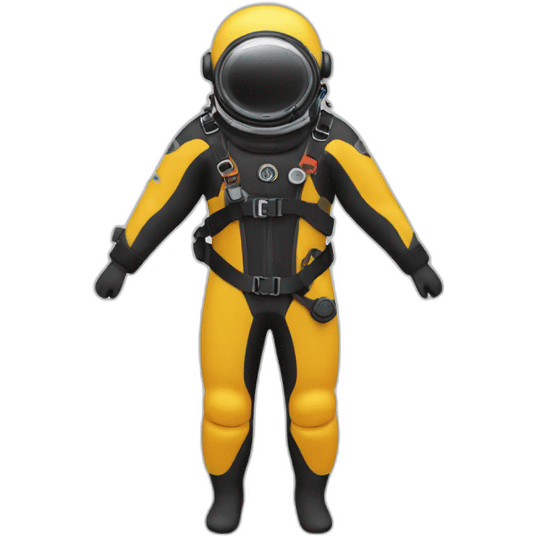 Dry suit diver emoji