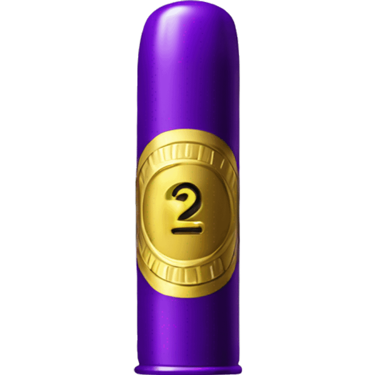 Realistic purple 12 gauge Shotgun shell emoji