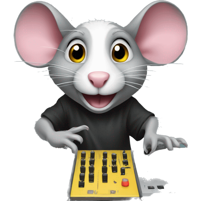 Rat djing emoji