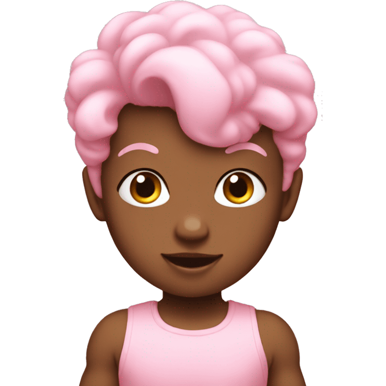 Baby pink pow emoji