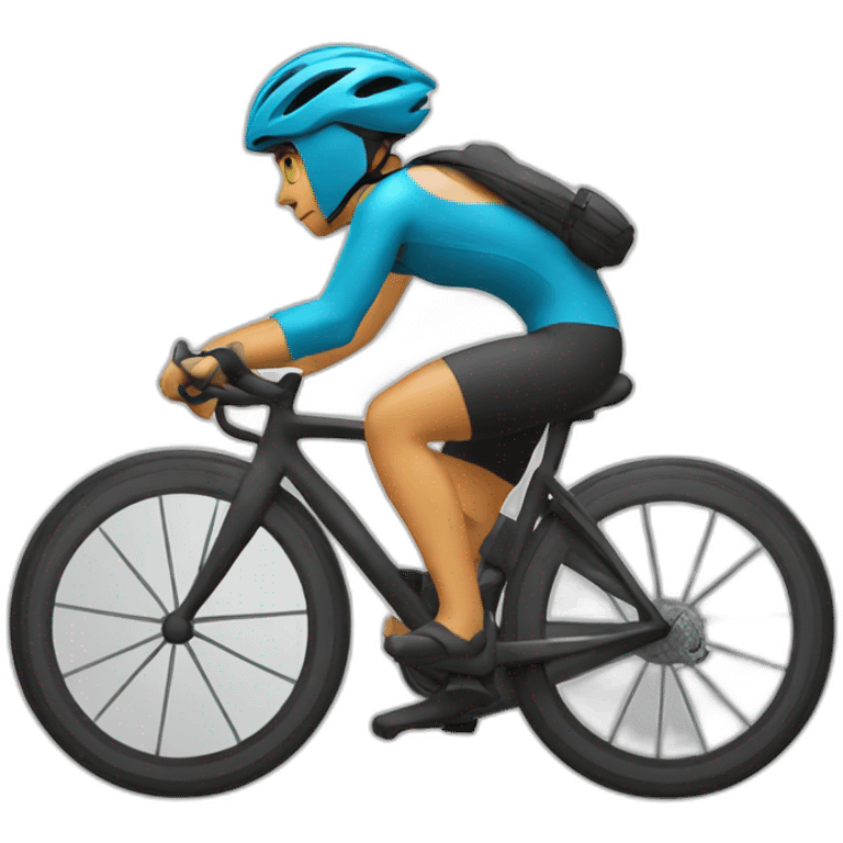 Cyclist with spartan helmet emoji