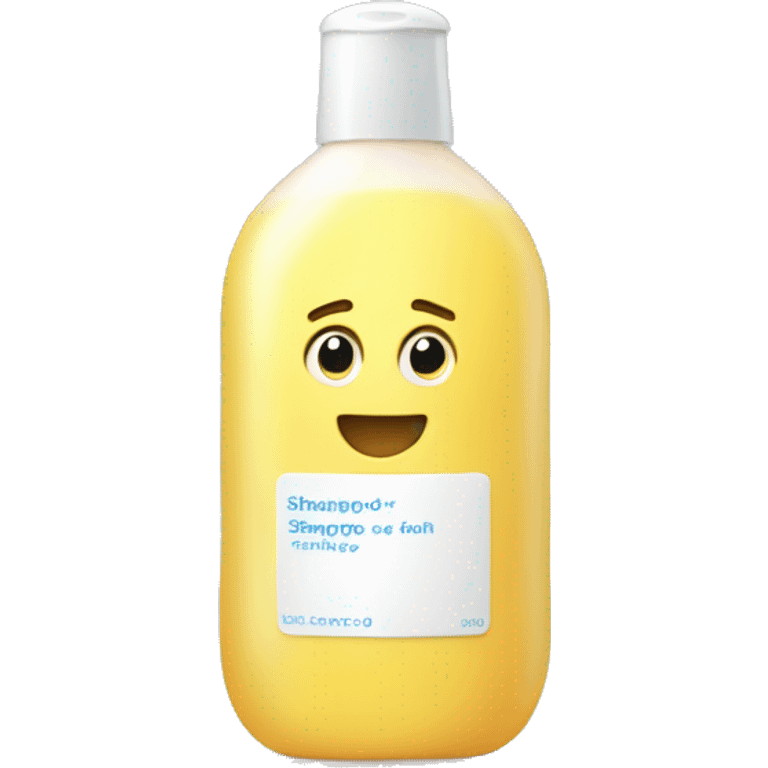 A bottle of shampoo with a lot of foam around emoji