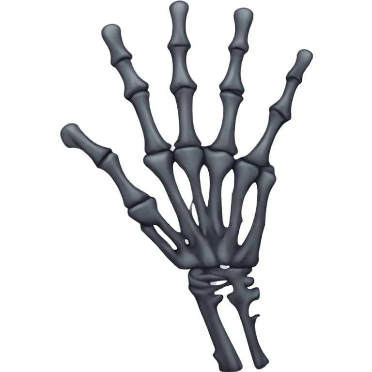 Skeleton hand emoji