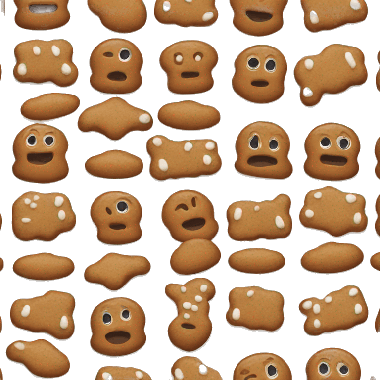 gingerbread man emoji