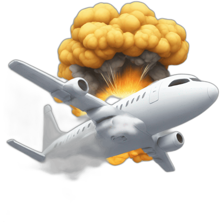 Avion explose un tour emoji