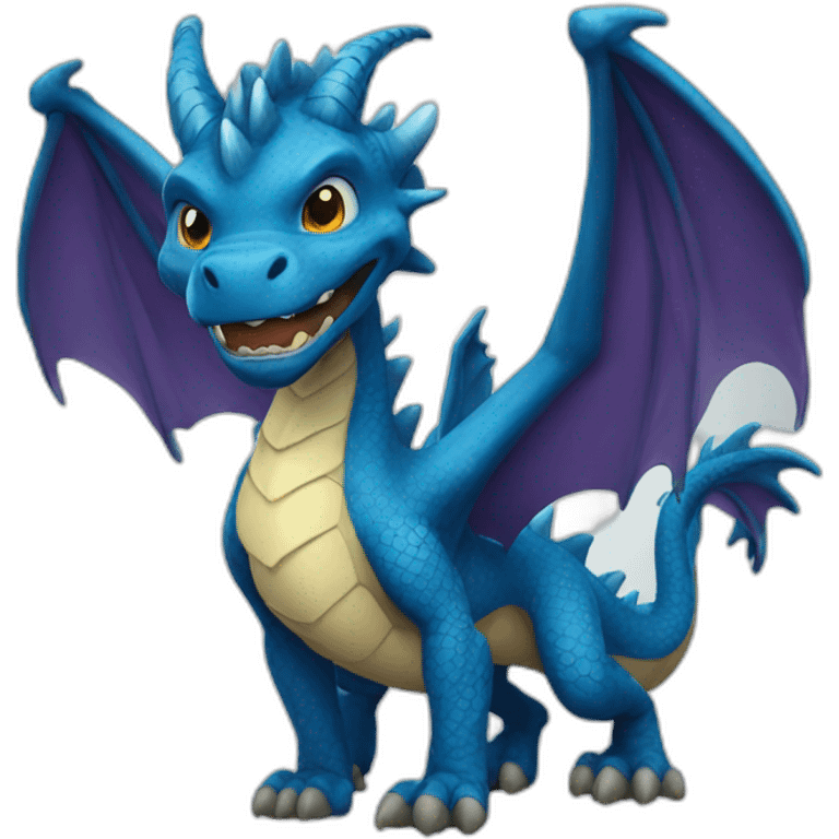 Blue dragon emoji