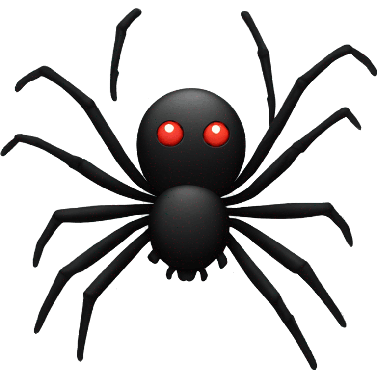 Spider with black background emoji