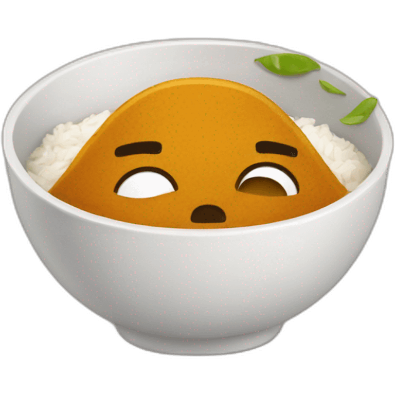 crying curry with rice emoji