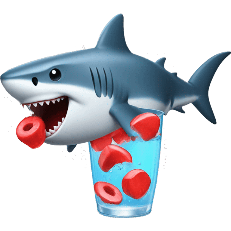 shark drinking kool aid emoji