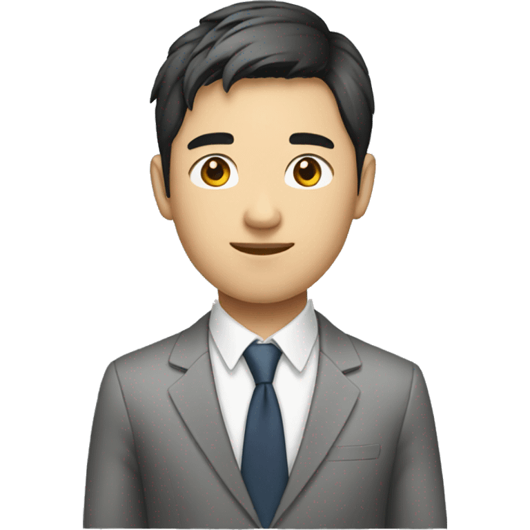 young male asian office worker emoji