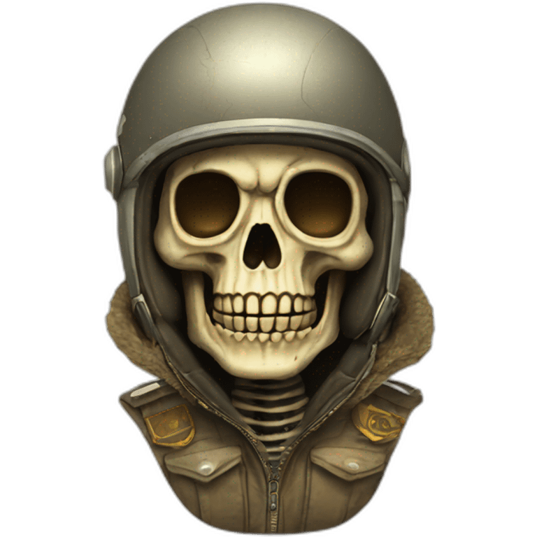 pilot vintage skelleton emoji