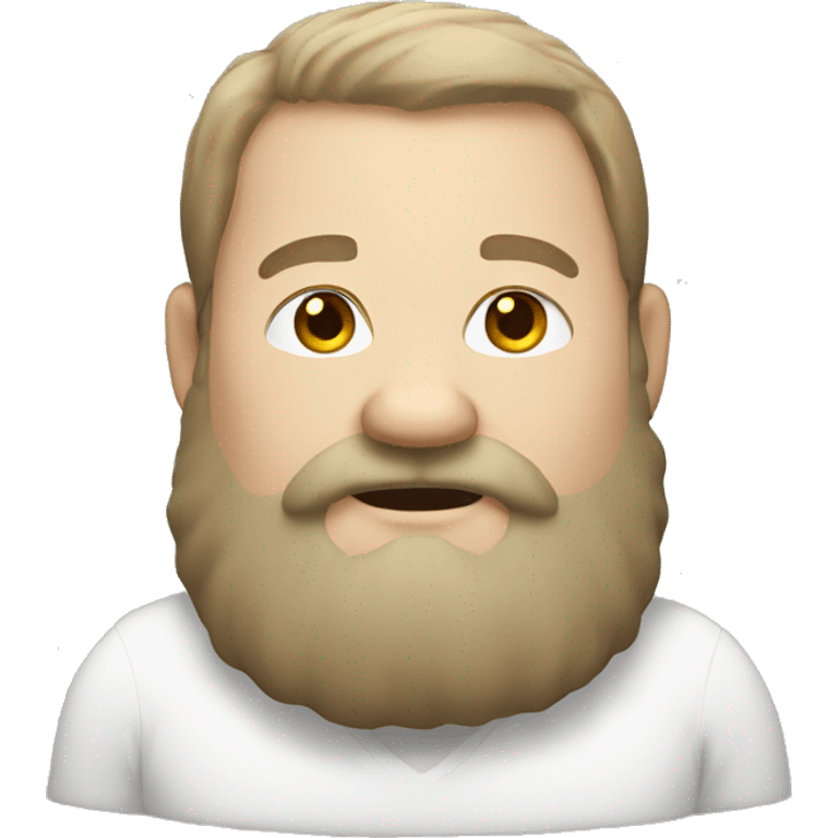 Fat white man with long beard emoji