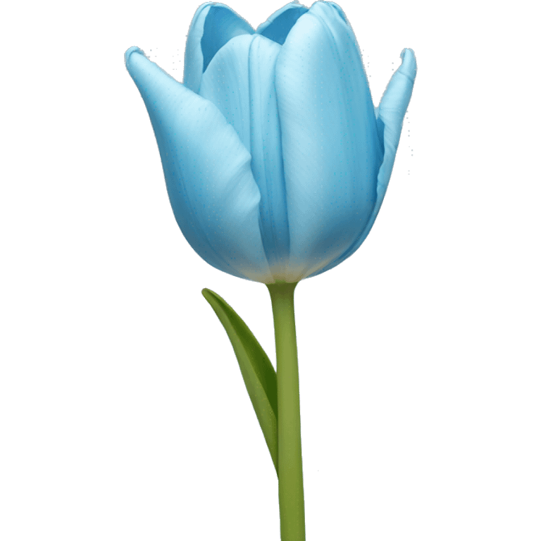 light blue tulip emoji