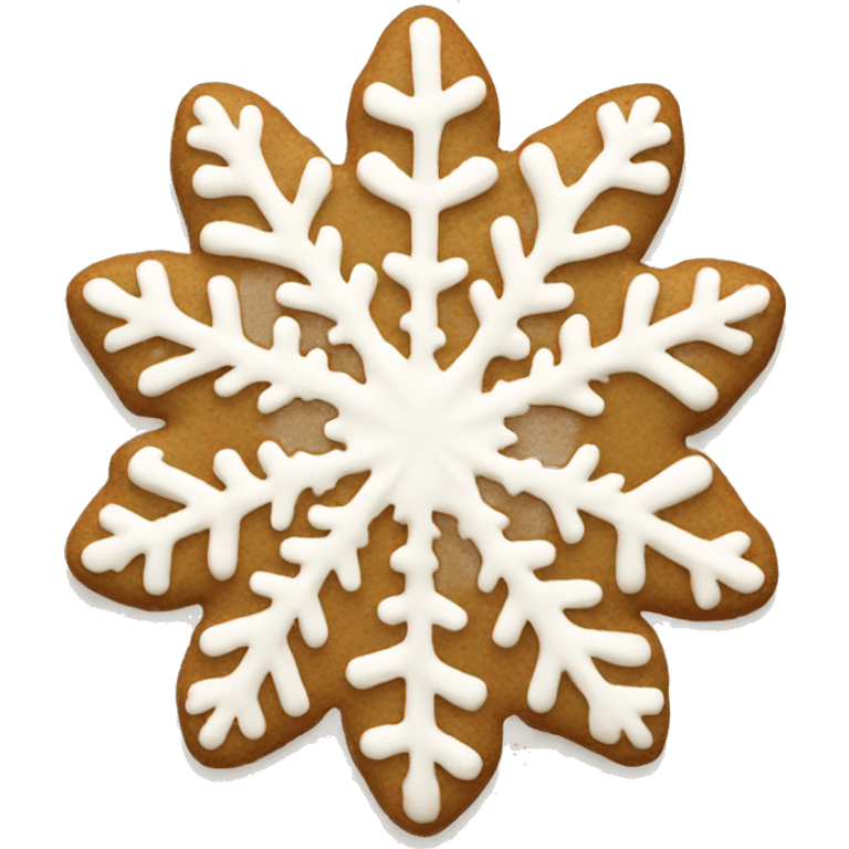 Christmas asthetic beige cookie snowflake emoji