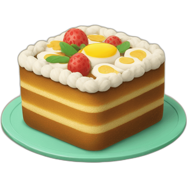 Bento cake emoji